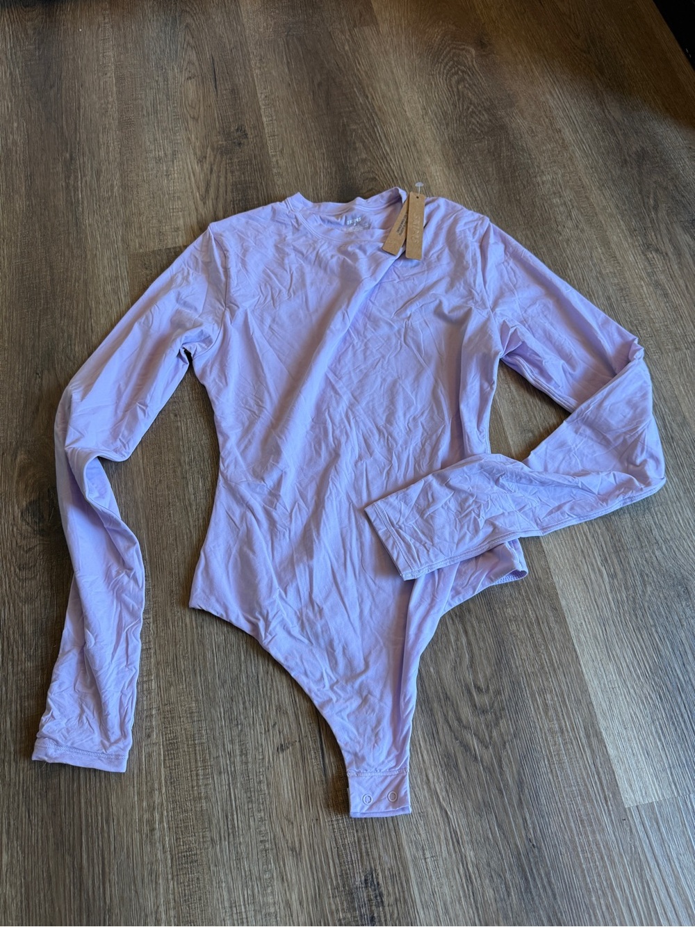 SKIMS Lavender Long Sleeve Bodysuit